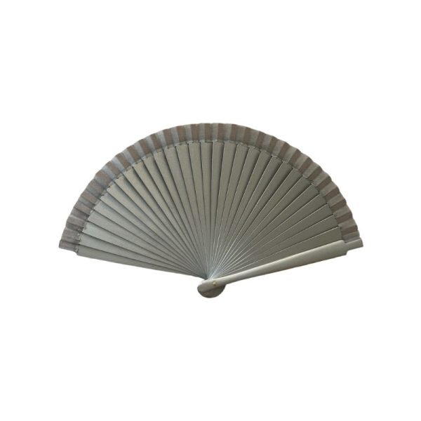 Βεντάλια ξύλινη μονόχρωμη 19cm - Image 15